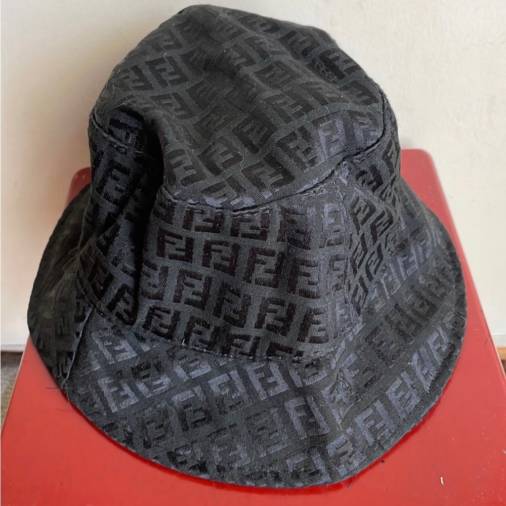 Black Fendi hat